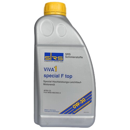 Масло моторное SRS VIVA 1 Special F Top 0W30 4л