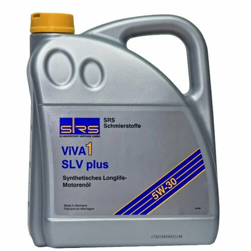 Масло моторное SRS VIVA 1 SLV top 5W30, 504/507, 4 литра 22780