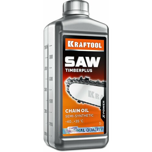 KRAFTOOL TimberPlus, 1 л, цепное полусинтетическое масло для бензо и электропил (41520-1)