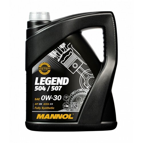 Масло моторное синтетическое MANNOL Legend 504.00/507.00 SAE 0W-30 (5л.) API SN ACEA C2/C3 7730
