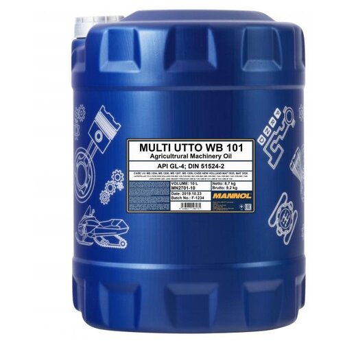 Трансмиссионное масло Mannol 2701 Multi UTTO WB 101, 60л, 3015