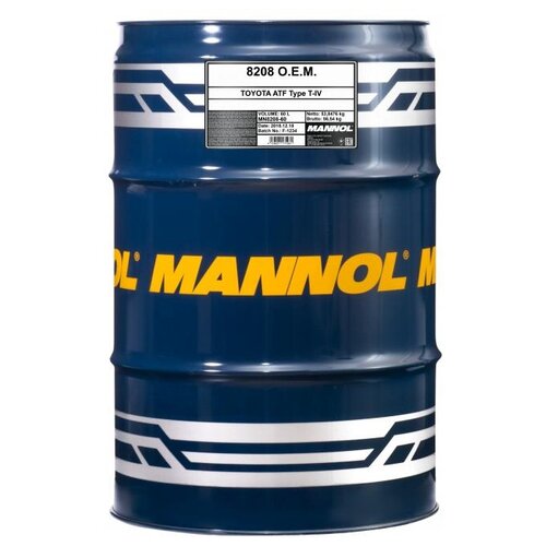 MANNOL MN8208 Масло Mannol трансмиссионное OEM ATF T-IV Toyota Lexus 1 л