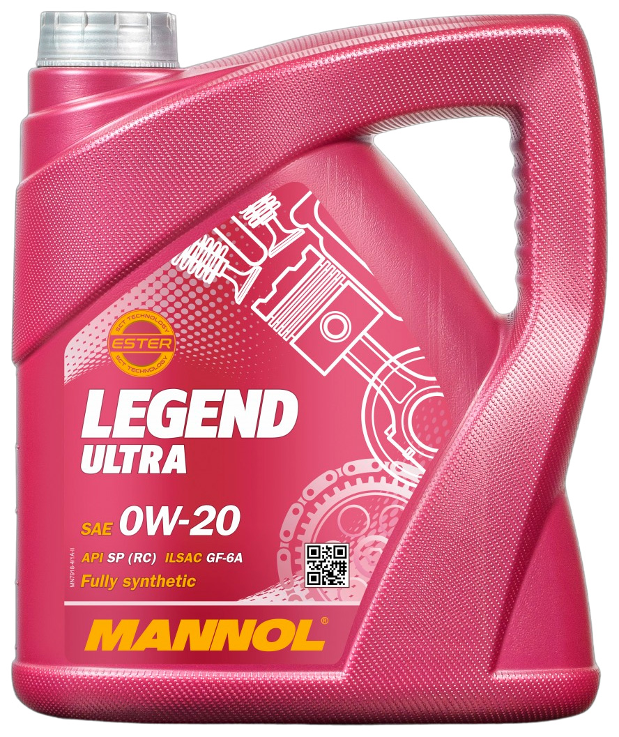 Моторное масло Mannol синтетическое LEGEND ULTRA 0W20 4л