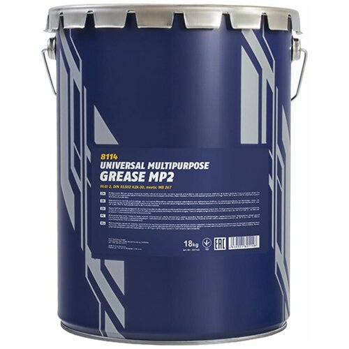 Многоцелевая густая смазка Mannol MP-2 Universal Multipurpose Grease Mp2, 18 кг 2145 .