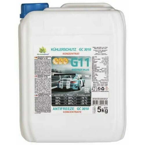 702651 GreenCool Антифриз GreenCool GС3010 5кг (4,2L) концентрат (синий)
