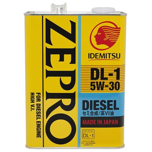 2156041 IDEMITSU Масло моторное IDEMITSU ZEPRO DIESEL DL-1 5W-30 4L