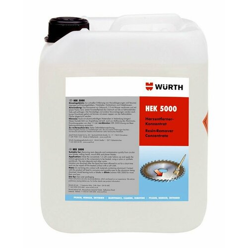 Средство для удаления смолы HEK5000 5 л, Wurth