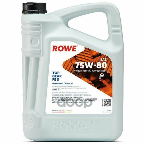 Трансмиссионное Масло Hightec Topgear Fe Sae 75W-80 S 5L Rowe 25066-0050-99 ROWE арт. 25066005099
