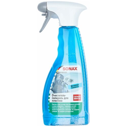 Очиститель-полироль для пластика SONAX матовый эффект, активная свежесть, 0,5 л