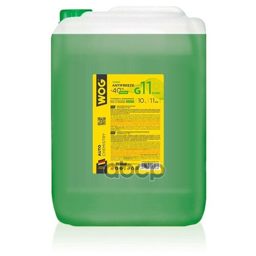 Антифриз Wog G11 (-40c) Гибридный 10 Л WOG арт. WGC0102