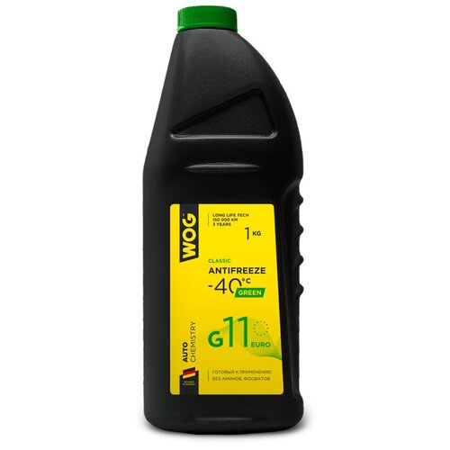 Антифриз G11 (-40) Гибридный Wog, 1кг. WOG арт. WGC0103