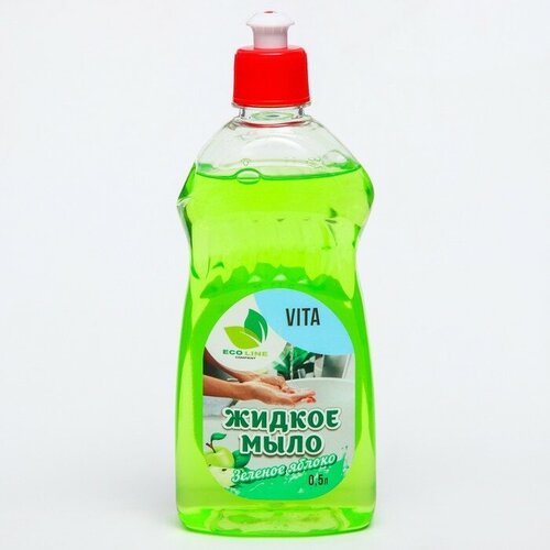 Жидкое мыло "VITA зеленое яблоко" 500 мл. Vita - 6