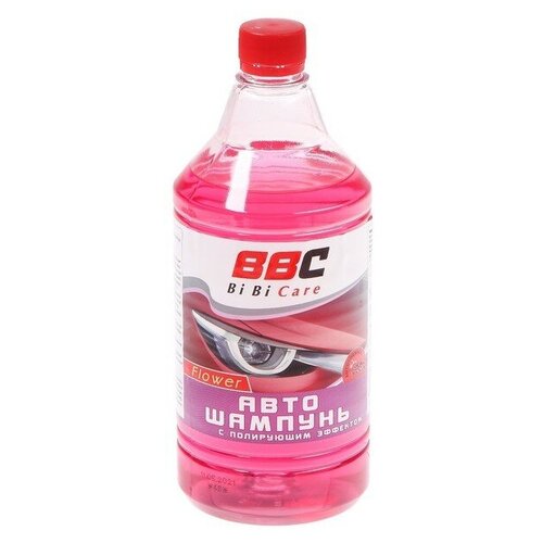 Автошампунь BiBiCare с полирующим эффектом цветочный, 1 л Ln4124, контактный