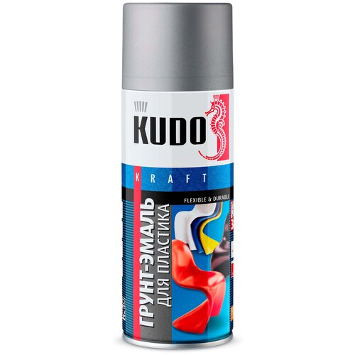 Грунт эмаль Kudo Arte Flexible & Durable для пластика 520 мл зеленая