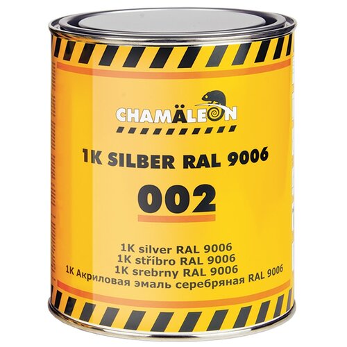 CHAMALEON 50010 Краска акриловая 1л - 1K черная матовая, банка