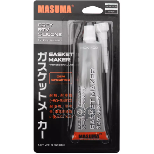 Герметик Прокладка (Высокотемпературный Силиконовый) Серый, Туба 85Гр (1/12/144) Masuma Mox-400 Masuma арт. MOX-400