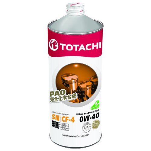 TOTACHI Масло Моторное Синтетическое "Ultima Ecodrive Pao 0w-40", 1л