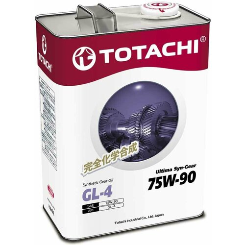 Масло трансмиссионное TOTACHI Ultima Syn-Gear 75W-90 GL-4 4л (4589904931635, 60704) G3504 (1 ед.)