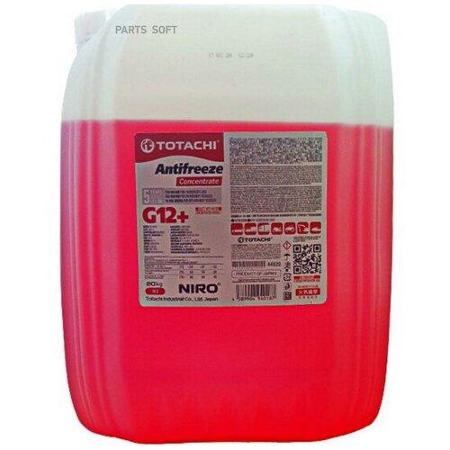 TOTACHI 44620 Концентрат антифриза TOTACHI NIRO ANTIFREEZE RED G12+ 20кг 1шт
