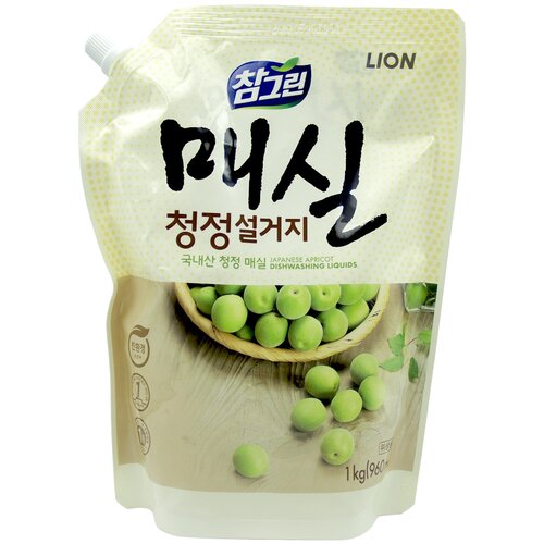 Средство для посуды, фруктов, овощей Сharmgreen, Японский абрикос / CJ LION / сменная упаковка / 960 мл.