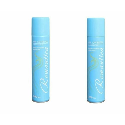 Сибиар Лак для волос Romantica Голубой, очень сильная фиксация, 200 мл - 2 шт