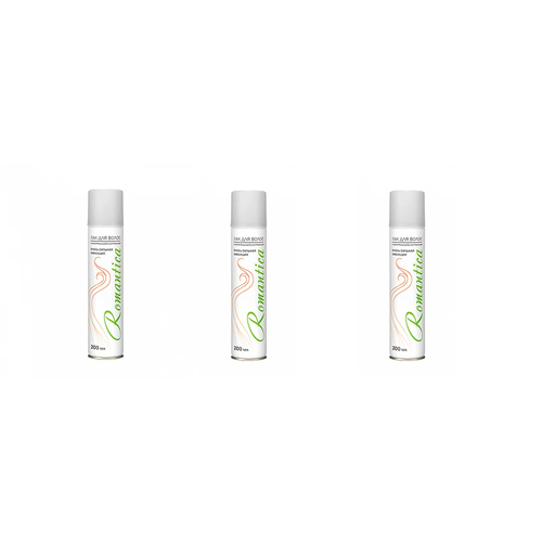 Лак для волос Sibiar Романтика С растительными экстрактами 200 мл 3 шт