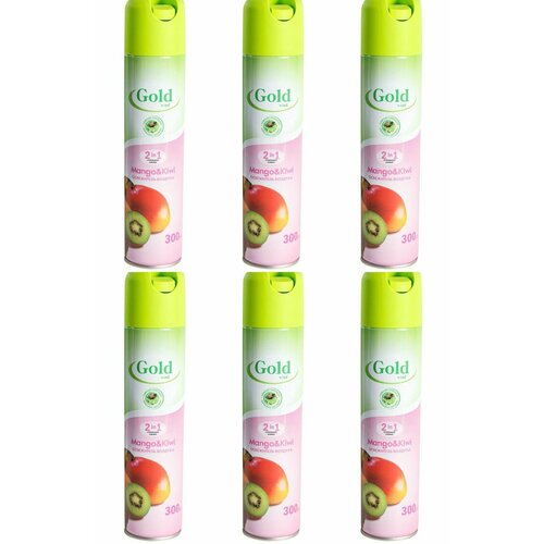 Сибиар Освежитель воздуха Gold Wind Mango & Kiwi, Манго и киви, 300 мл, 6 шт