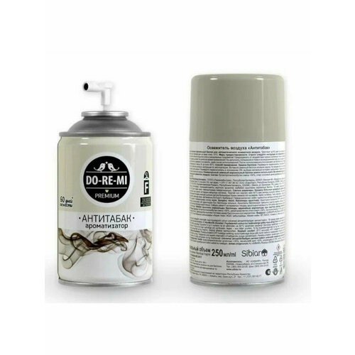 Освежитель воздуха Сменный блок До-ре-ми Премиум антитабак 250мл сухое распыление