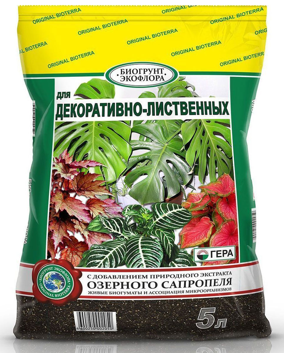 Грунт для декоративно-лиственных растений Гера 1009 5 л