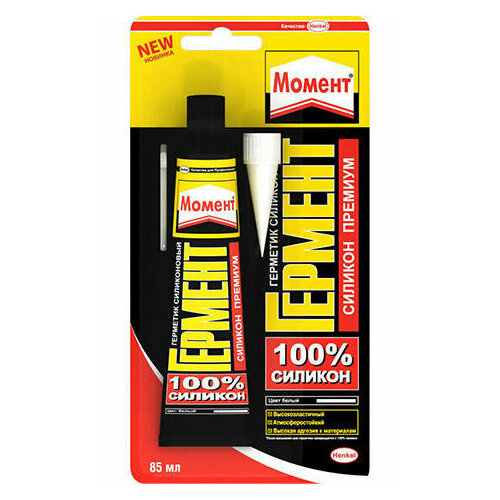 Герметик силиконовый санитарный прозрачный 85мл Henkel 622228