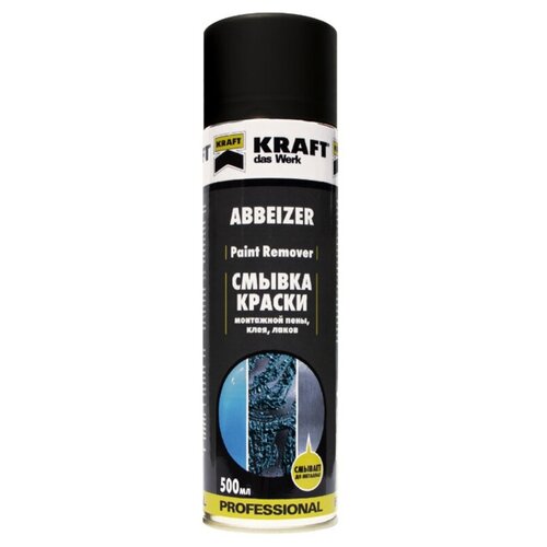 Смывка Краски Kraft 500 Мл В Аэрозольной Упаковке Kraft Kf006 Kraft арт. KF006