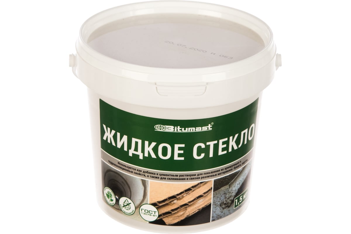 Жидкое стекло Bitumast 1,5 кг /12