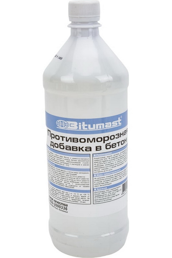 Добавка в бетон противоморозная Bitumast 1 л /12