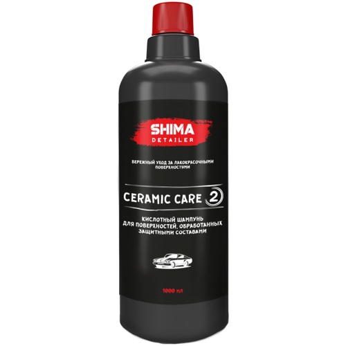 SHIMA DETAILER CERAMIC CARE Кислотный шампунь для поверхностей, обработанных защитными составами 1л (Объем: 1л)
