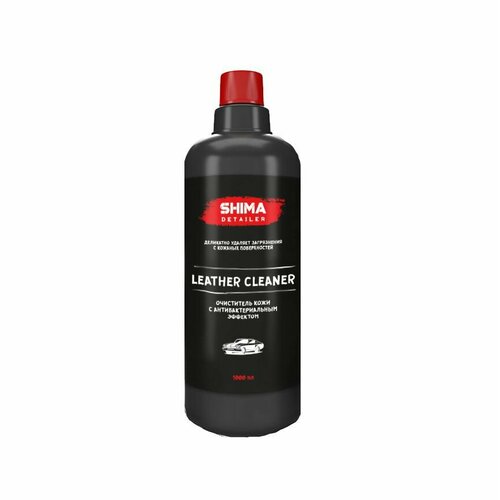 Очиститель кожи автомобильный с антибактериальным эффектом SHIMA DETAILER LEATHER CLEANER 1л