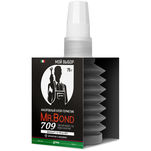 Гель-герметик 75г QuickSPACER Mr.Bond 709 сверхсильная фиксация (упаковка пружина)