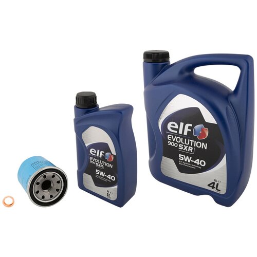 Набор для замены масла в двигателе 1.6 H4M Renault Kaptur / Duster /Logan / Sandero / Arkana (с ELF 5W-40 11100501, 11090301 и масляным фильтром)