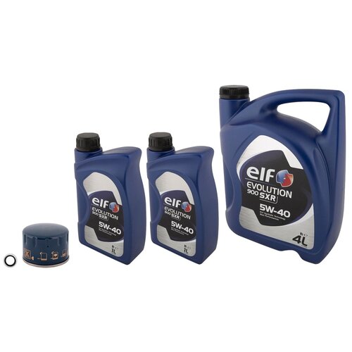 Набор для замены масла в двигателе Renault Kaptur и Duster 2.0 F4R (с моторным маслом ELF EVOLUTION 5W-40 11100501 и 11090301 и масляным фильтром)