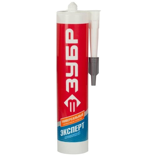 Силиконовый герметик ЗУБР 280 мл, универсальный, прозрачный 41233-2