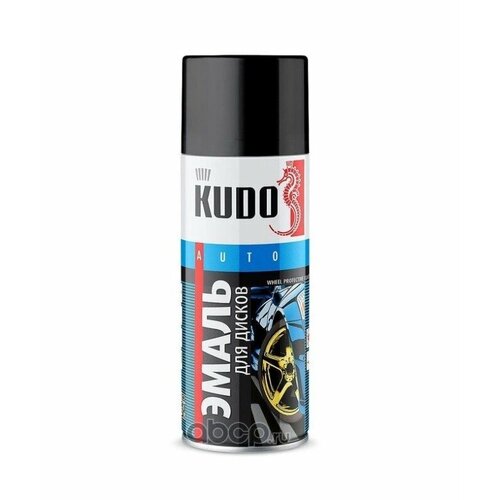Краска спрей для дисков черная, 520 мл. KUDO Kudo KU-5203