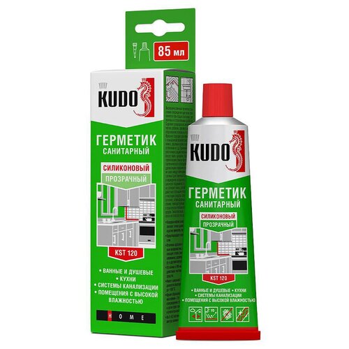 Герметик Kudo Kst-120 Силиконовый Санитарный Прозрачный, В Тюбике 85 Мл Kudo Kudo Kst-120 Kudo арт. KST-120