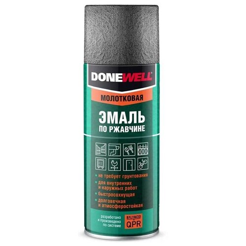 DONEWELL Эмаль молотковая по ржавчине серебристая новинка DW-3001