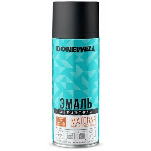 Эмаль Универсальная Акриловая Ral 9005 Черная Матовая Donewell Donewell Dwa9005m DONEWELL арт. DWA9005M