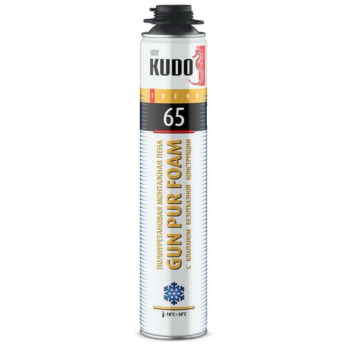 Пена монтажная профессиональная KUDO Trend 65, летняя, 1000 мл