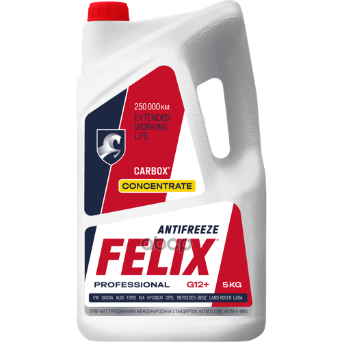 Felix Carbox G12+ Антифриз Красный Концентрат (5L) Felix арт. 430206041