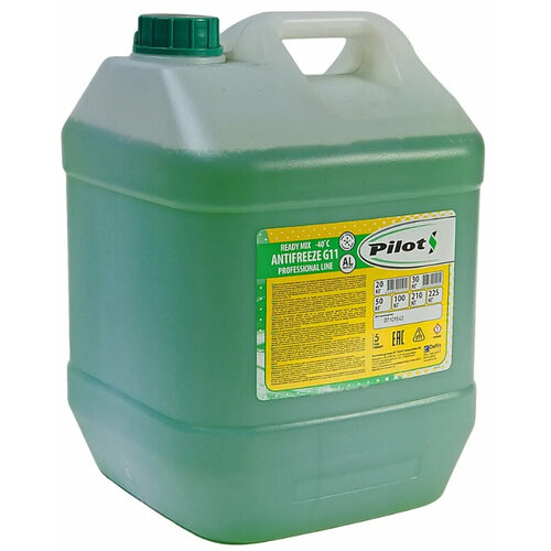 Антифриз Pilots GREEN LINE зеленый -40 20 кг