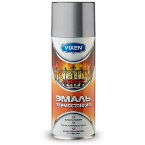 Краска-Спрей Vixen Vx-53000 Эмаль Термост. Серебр. Аэроз 520Мл Vixen арт. VX53000