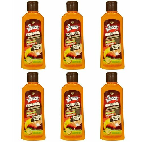 Золушка Полироль для мебели Лимонная Свежесть, 250 мл, 6 шт