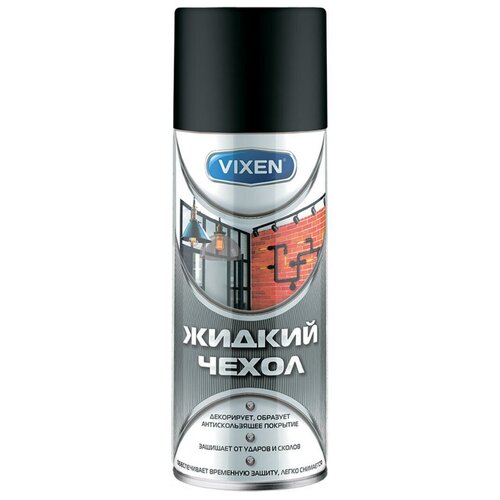 VX90100 VIXEN Жидкая резина черная, аэрозоль VIXEN VX90100