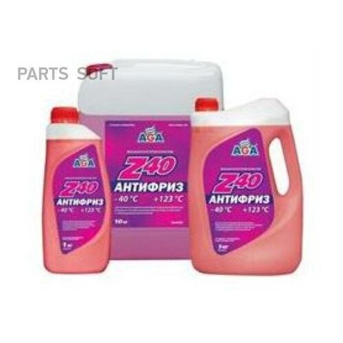 AGA AGA003Z Антифриз AGA-40 003Z G12++ 10кг красный